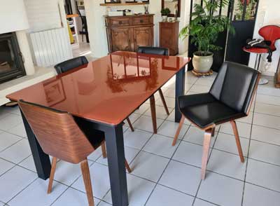 Protection de table en verre trempe