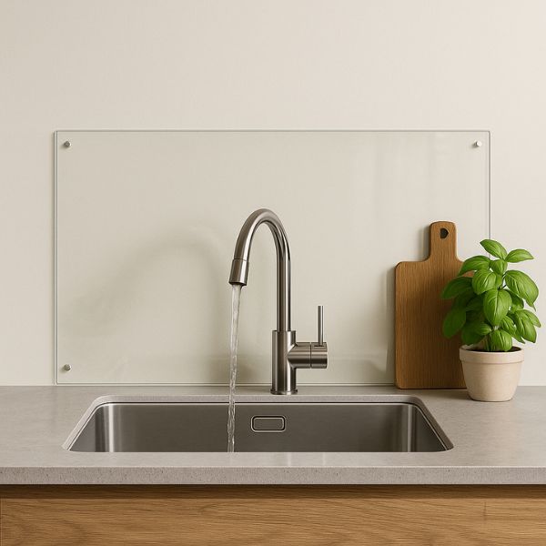 crédence en verre transparent sur mesure crédence transparente en verre trempé