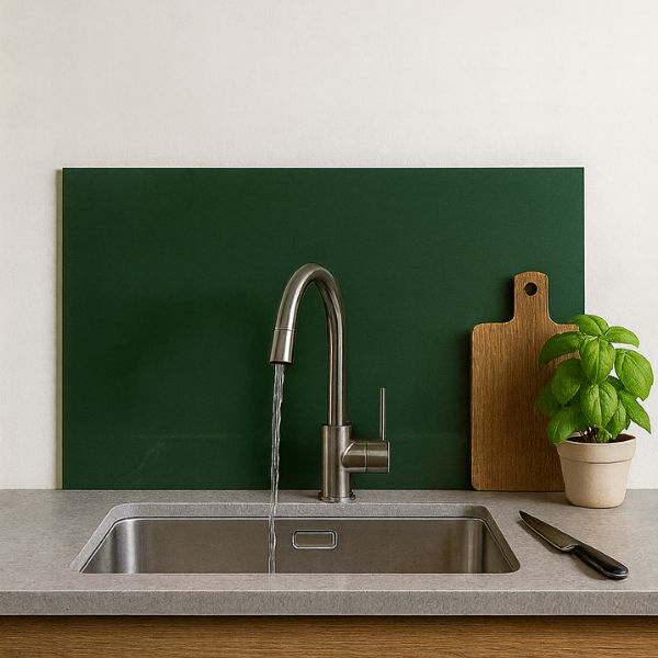 Crédence verre laqué verte