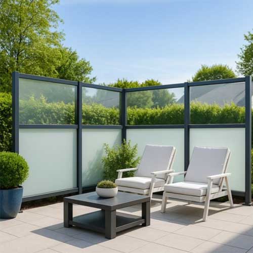 Verre pour brise vue Verre sur mesure