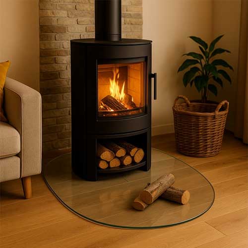 Plaque de sol pour poêle