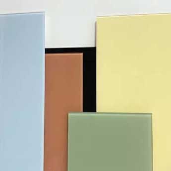 Plaque verre &eacute;maill&eacute;