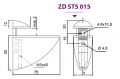 ZD ST5 015 SUPPORT pour tablette PELICAN ZD ST5 - long 75 mm